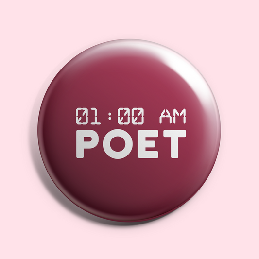 01:00 AM Poet- Badge